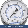 MEASUREMAN Air Over Water Test Regulator with Gauge, 2” Dial,