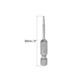 HARFINGTON 5pcs 1/16" Hex Screwdriver Bit SAE 1/4" Hex Shank 2" Length Magnetic S2 Steel Power Drill Bits
