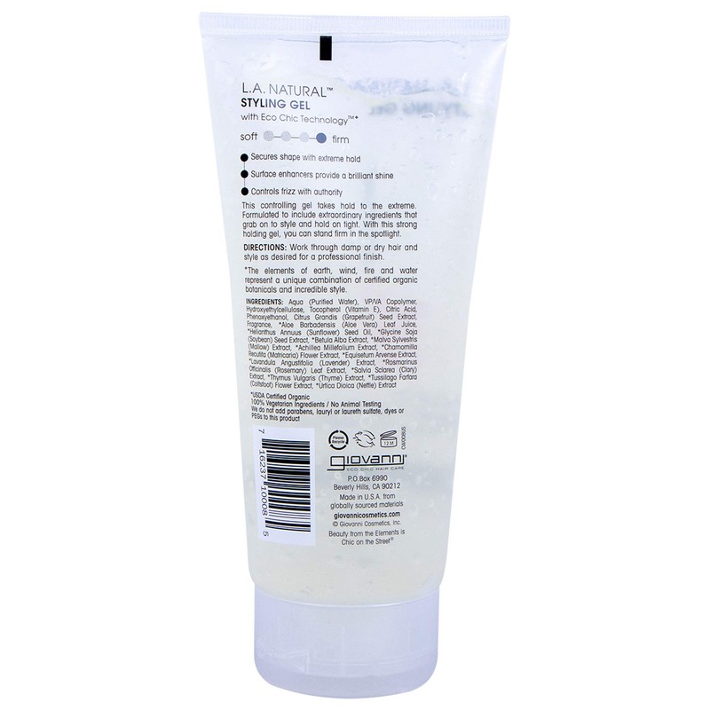 Eco Chic L.A. Natural Styling Gel (6.8 Oz, 2-Pack)