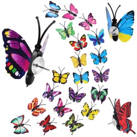 40pcs Butterfly Thumb Tacks, Cute Thumb Tacks Colorful Push Pins Butterfly PushPins Decorative Thumb Tacks Cork Board Accessories for Home Photos Wall Cork Bulletin Board Decorations
