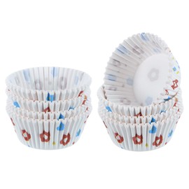 HARFINGTON 200 Count Cupcake Liners Flower Cupcake Cups Standard Size Muffins Liners Papers Baking Cups Wrappers Greaseproof for Party Wedding Birthday