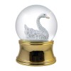 Globe 100mm Gold Swan Water Globe by The San Francisco