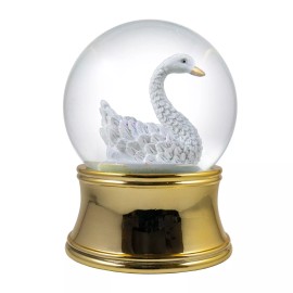 Globe 100mm Gold Swan Water Globe by The San Francisco Music Box Company