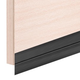 uxcell 16.4 Feet Weather Stripping, Adhesive Seal Strip Door Draft Stopper Bottom Seal Tape for Door Window Gap Winter Insulation (35mm, Black)