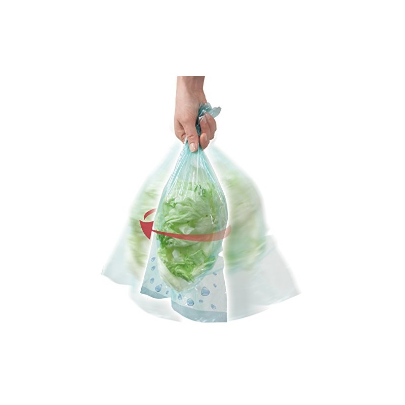 Fackelmann Salatschleuderbeutel, Küchenhelfer zum Trocknen von Salat (Farbe: Transparent), Menge: