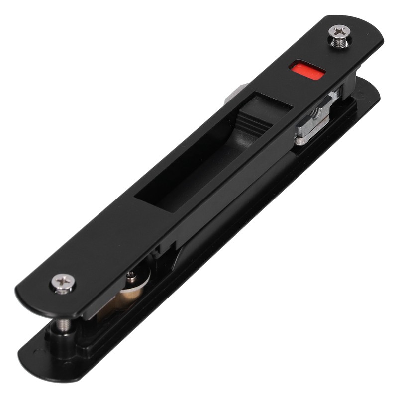 Sliding Door Lock Black Copper Zinc Alloy Lock Furniture Hardware