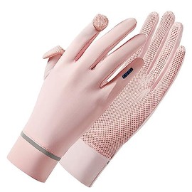 Guantes de Protección UV Solar Verano para Manejar - 2 Dedos Malla Giratoria Pantalla Táctil Guantes de Dedo Completo Mujer Secado Rápido Transpirable para Conducir, Senderismo, Deportes al Aire Libre