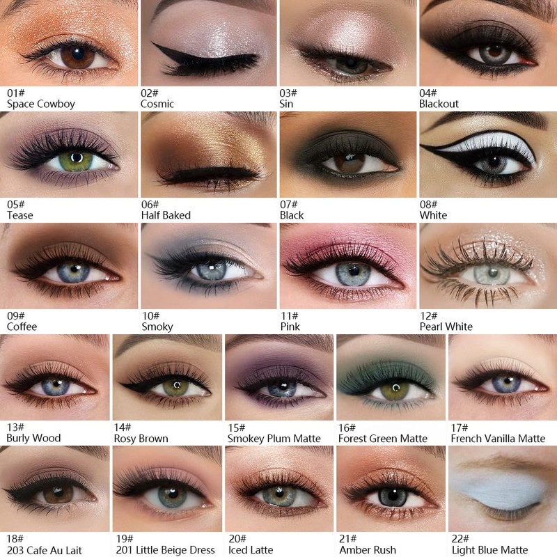 Kaely Pressed Single Eyeshadow Makeup, Sheer White Sparkle Highly Pigmented