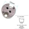 6 Pack of MR16 GU5.3 /G4 Ceramic Socket,TWDRTDD MR11 G4.0,