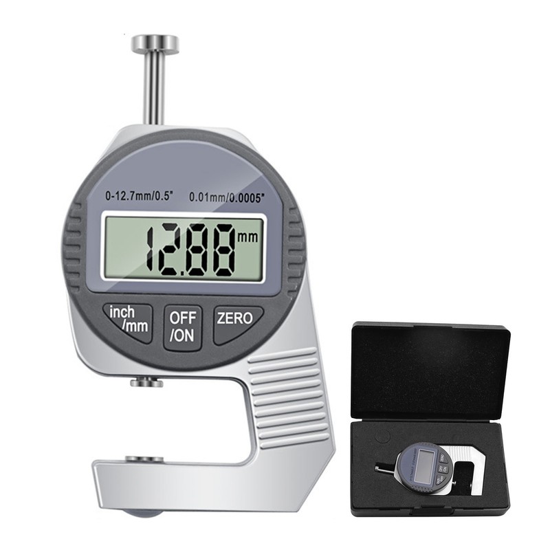 Digital Thickness Gauge Inch/ Metric Thickness Measuring Tools 0-0.5 Inch/