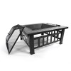 Unbranded Outdoor 32" Metal Firepit Backyard Patio Garden Wood Burning