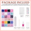 BUTBU Nail Tips, 288PCS Medium Almond False Nails, Press on