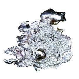 Generic 37.03 Gram 1.30 Oz 1 4/5 x 1 1/3 x 9/10 Inch Casted Silver Nugget EBS1373O/5324, Standard