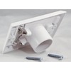 HAYDEN Central Vacuum Wall Inlet - White Square Door 1700-01