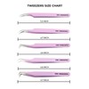 GMI TWEEZERS Fiber Tip Lash Tweezers For Eyelash Extension Tweezers
