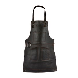 Dark Brown Full Grain Leather Apron Butcher Apron -Cook Apron -BBQ Apron -Cooking Apron - Wood work Apron - Cheff Apron - BBq Grill Gift - DIY Apron - Grill Apron