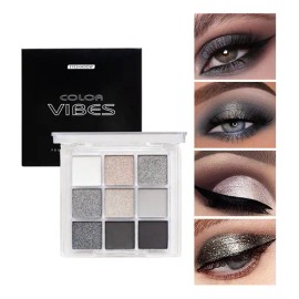 9 Sombras De Ojos Mate Ahumadas Resistentes Al Agua
