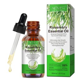 Aceite Romero Crecimiento Capilar Pestañas Cejas Stock Caída de 30mL Rosemary Aliver