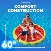 Swimline Watermelon Slice Floating Pool Island Red/Green 60'' Diameter