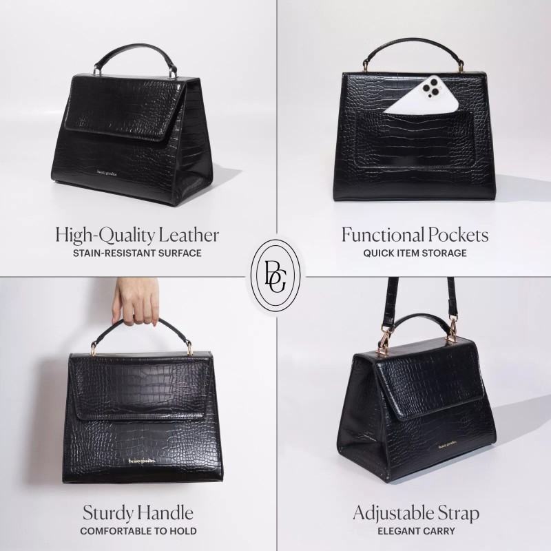 BEAUTY GOODIES - Modern Stylish Insulated Lunch Bag - Medium