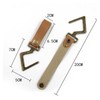 Buer Homie 5 PCS PU Leather Hooks, Multifunctional Leather Hangers,