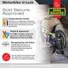 Burg-Wächter 100D Y Sold Secure Gold Motorcycle Single U Lock