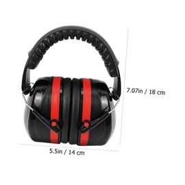 Operitacx 1Er-Set Noise-Cancelling-Kopfhörer ohrschützer Headset Kopfhörer mit Rauschunterdrückung Kopfhörer für Schlagzeuger Lärmschutz-Ohrenschützer Schwamm mit hoher Dichte Schwarz