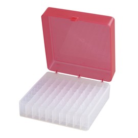 Camlab Plastics RTP/72101-R Storage Box, 100 Place, Polypropylene, Red