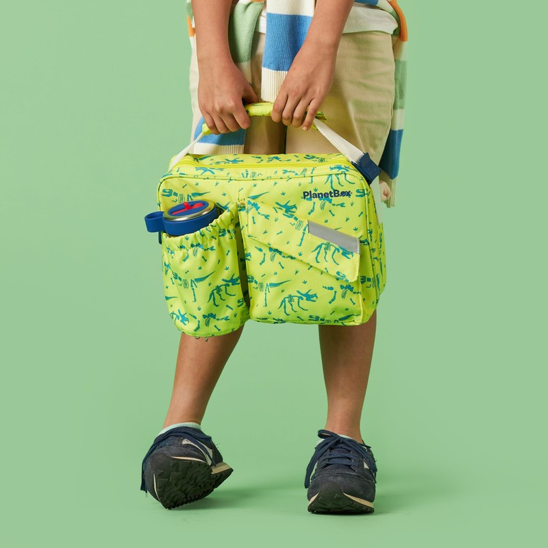 PlanetBox Insulated Lunch Bag – Banana Dino Edition Carry Bag