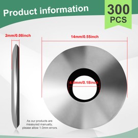 EPDM Sealing Washers Pack of 300 Sealing Washers M4.8 x 14 mm Stainless Steel Rubber for Screws M4.8 x 14 mm