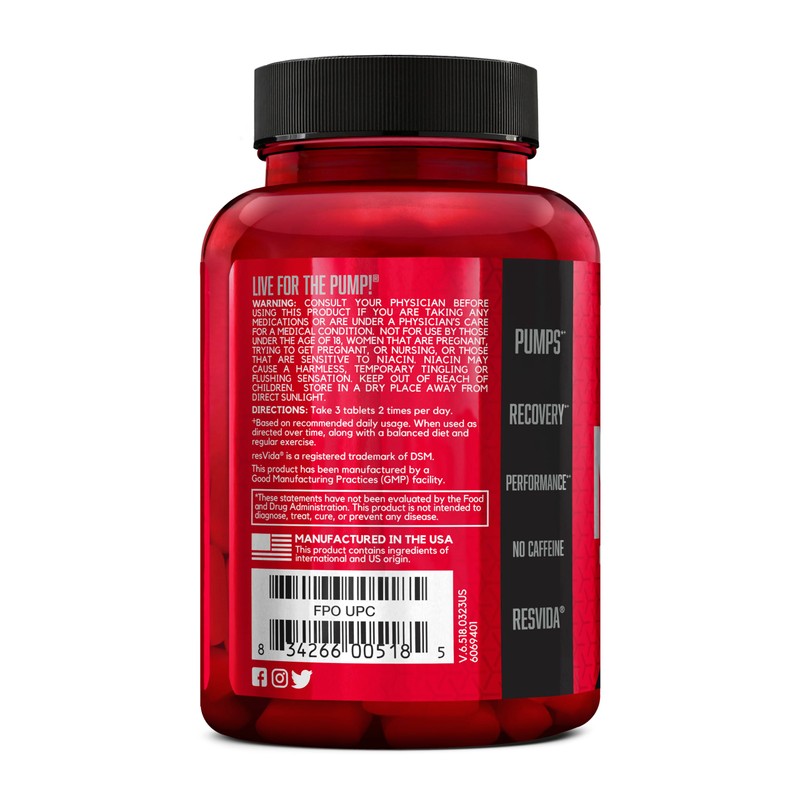 BSN NITRIX 2.0, Workout Supplement, Nitric Oxide Precursors, 3g Creatine,
