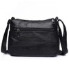 ACNCN Soft PU Leather Crossbody Shoulder Bag, Stylish Women's Multi-Pocket