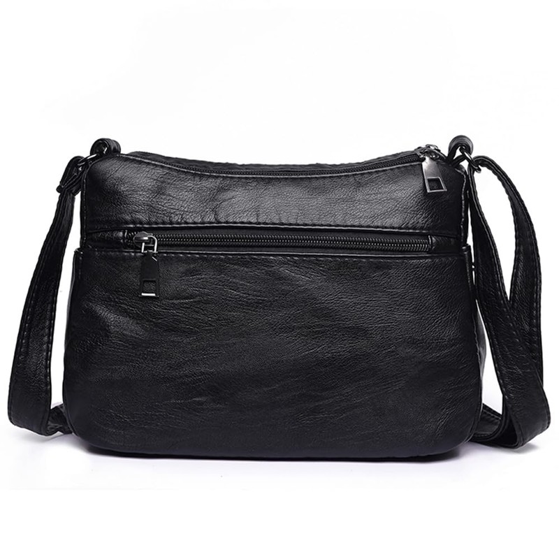 ACNCN Soft PU Leather Crossbody Shoulder Bag, Stylish Women's Multi-Pocket