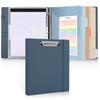 SKYDUE 3 Ring Binder with Clipboard 1 Inch, 13.2" ×