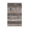 Gray Rustic Wood Blank Wall Plate 1 Gang Switch Plate