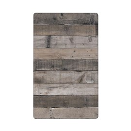 Gray Rustic Wood Blank Wall Plate 1 Gang Switch Plate Outlet Covers Farmhouse Decorative Single No Device Blank Wallplate, 4.50 x 2.76 Inch