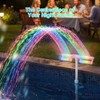 LED Pool Fountain with Remote, Rechargeable Waterfall Spray for Inground