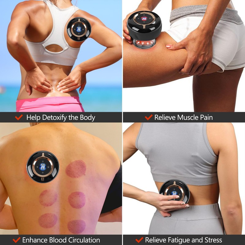 2 PCS Electric Cupping Therapy Set, 4 in 1 Electric