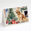 Caroline's Treasures DAC2665GCA7P Golden Retriever Cozy Christmas Greeting Cards Pack