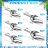 5 Pack 3/6/9/12/16 Ounce Stainless Steel Ice Scoop Mini Ice