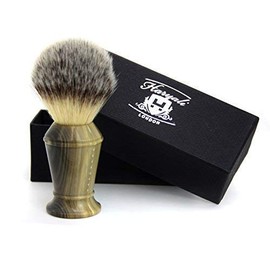 Synthetic Hair shaving Brush Artificial Horn Handle Classical box Presant for Men Gift