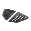 car-attention Carbon Look Rear Side Window Louver Shutter Cover Trim