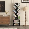 SHEEPAM 10 Tier Tree Bookshelf,Floor Standing Wood Tall Bookcase for