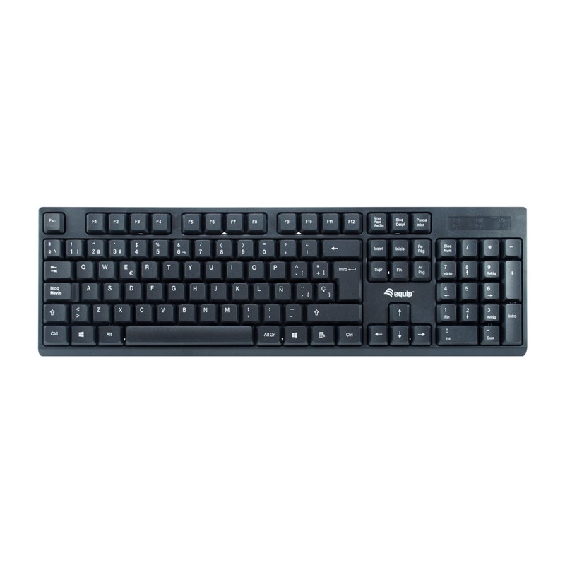 equip Wireless Tastatur+ Maus Layout spansich schwarz