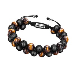 murtoo Bead Chakra Bracelets for Men and Women, Double-layered Healing Yoga Crystals Beaded Bracelet, Natural Stone Mens Bracelet for Meditation, Relax Anxiety