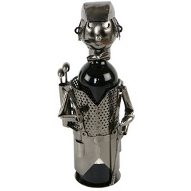 Metal Bottle Holder in Shape of Golfer