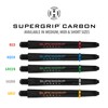 Harrows Supergrip Carbon Gold Shafts, Increased Aerodynamic Flow Dart Shafts,