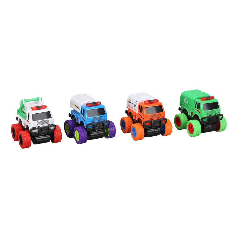 Pull Back City Cars Alloy Cartoon Q Version Sanitation Truck