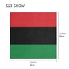 African Flag Silk Scarf Head Hair Wraps Bandana Square Satin