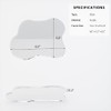 Irregular Acrylic Coasters - Clear Cloud Shape Drink Coasters
